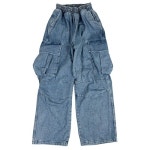 SK8ER ROCK DART CARGO WIDE DENIM PANTS LIGHT BLUE | GVG STORE Piattaforma moda K-POP. Consegna diretta in tutto il mondo.