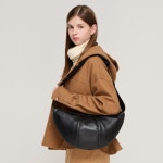 ROIDESROIS 하프 쿠션 서클 라인 숄더 크로스백 (블랙) | GVG STORE K-POP, K-TIENDA DE MODA. Entrega directa mundial.