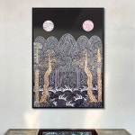 Colorfulkorea 오색찬란코리아 일월오봉도 그림 대형액자 A1 민화 동양화 포스터 옛그림 행운 소품 인테리어 액자 | GVG... 