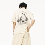 BAJOOBIJOO SURFING CAT PIGMENT T-SHIRT (LIGHT YELLOW) | GVG STORE K-POP, K-MAGASIN DE MODE. Livraison directe dans le monde entier.