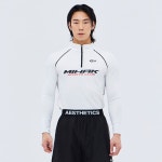 MIHAK 스폰서 파워핏 하프집업 롱 슬리브 (WHITE) | GVG STORE Piattaforma moda K-POP. Consegna diretta in tutto il mondo.