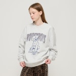 로아드로아(ROIDESROIS) 퍼피 빅푸 아트웍 페인팅 맨투맨 (백멜란지) | GVG 스토어. 전 세계직배송.