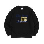 CARGOBROS FOR WOMAN 더베스트 캐주얼 맨투맨 스웨트 셔츠 (블랙) | GVG STORE. K-POP, K-FASHION STORE. Worldwide Shipping.