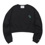 더블에잇(DOUBLE EIGHT) DICE CROP SWEAT SHIRTS (BLACK) | GVG 스토어. 전 세계직배송.