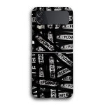 엑스플라워(X - FLOWER) 테이프 로고 Z 플립 슬림 하드 케이스 - 블랙 | GVG 스토어. 전 세계직배송.