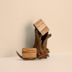 MANNWOOD 알베로 천연 나무 카드지갑 카푸치노 | GVG STORE. K-POP, K-FASHION STORE. Worldwide Shipping.