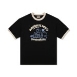 fabulousarchive UNISEX 오버핏 퍼피서핑 링거 반소매 티셔츠 블랙(FCE2TS401M) | GVG STORE K-POP, K-MAGASIN DE MODE. Livraison... 