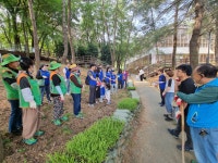 광산구청 (2024.05.25.) 삼성생명 임직원 가족봉사단 산정공원 맥문동산 조성 활동
