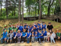 광산구청 (2024.05.25.) 삼성생명 임직원 가족봉사단 산정공원 맥문동산 조성 활동