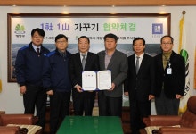 보도자료-계양구, 한국지엠(주)와 계양산「1사 1산 가꾸기」협약 체결 내용 | 계양구청>정보공개>행정소식