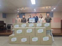 한수원, 경주시장애인종합복지관에 작업복 100벌·성금 200만 원 전달