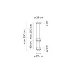 비비아 Palma 3726 Suspension Lamp MATTED 화이트 - 해브어 비비아 Palma 3726 Suspension Lamp MATTED 화이트