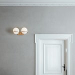 에스텝 모델 237/2 Model 238/2 벽등/벽조명 4151 VERSION 2 OPALINE SPHERES 14CM DIAMETER 샴페인 MOUNT - 해브어 에스텝 모델... 