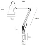 오리지널 1227 미니 램프 위드 데스크 클램프 Dove grey Anglepoise Original 1227... 오리지널 1227 미니 램프 위드 데스크... 