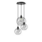 피에스엠 라이팅 Moby SH 3 글라스 블랙 texture / 트랜스페런트 / 블랙 PSM Lighting Moby SH 3 Glass Black texture / Transparent... 