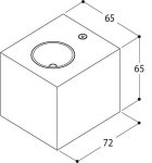 탈 Blox Single Beam 화이트 / 크롬 Tal Blox Single Beam White / Chrome 11196 - 해브어 탈 Blox Single Beam 화이트 / 크롬 Tal... 