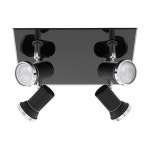 EGLO Tamara 1 4L GU10 Spot 크롬 / 블랙 Eglo Tamara 1 4L GU10 Spot Chrome / Black 09055 - 해브어 EGLO Tamara 1 4L GU10 Spot... 