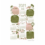 Kauniste Calendar poster 2021 핑크 KEPS012 | 그림/사진 - 해브어 Kauniste Calendar poster 2021 핑크 KEPS012