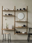 FRAMA 프라마 Shelf Library H1148 wall with desk oiled oak... FRAMA 프라마 Shelf Library H1148 wall with desk oiled oak FR8048