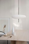 Gino Sarfatti (Designer) 에스텝 (Manufacturer) 모델 2065 Lamp... 모델 2065 Lamp with 화이트 Diffuser and 블랙 Hardware by... 