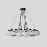 Gino Sarfatti (Designer) 에스텝 (Manufacturer) 모델 2109/16... 모델 2109/16/20 Lamp with 블랙 Structure by for Astap 18188
