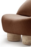 Collector Hygge 암체어 팔걸이 의자 골드 Boucle by Saccal Design House for 01495 - 해브어 Collector Hygge 암체어 팔걸이... 