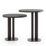 사이드 테이블 12106 - 해브어 Morica Design 맨해튼 Tall Asymmetrical Burnished 사이드 테이블 12106