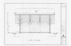 국가유산이미지 | 도면_국보 _예산 수덕사 대웅전_보수공사 횡단면도32 도면_국보 _예산 수덕사 대웅전_보수공사 횡단면도32