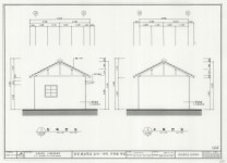 국가유산이미지 | 도면_등록문화재_강경 화교학교 교사와 사택_기록화사업 좌측면도,우측면도2 도면_등록문화재_강경 화교학교 교사와 사택... 