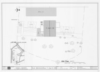 국가유산이미지 | 도면_등록문화재 _목포 정명여자중학교 구 선교사 사택_배치도 도면_등록문화재 _목포 정명여자중학교 구 선교사 사택_배치도