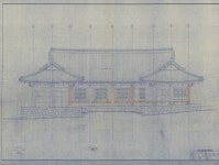 국가유산이미지 | 도면_경상남도문화재자료_표충사만일루_보수공사 정면도1 도면_경상남도문화재자료_표충사만일루_보수공사 정면도1