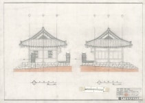 문화재이미지 | 도면_경상북도문화재자료 _옥연사_보수공사 좌,우측면도 도면_경상북도문화재자료 _옥연사_보수공사 좌,우측면도