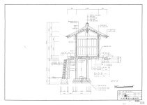 국가유산이미지 | 도면_경상남도문화재자료_자암서당_정비공사 종단면도 도면_경상남도문화재자료_자암서당_정비공사 종단면도
