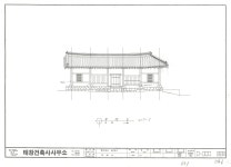 문화재이미지 | 도면_경상북도문화재자료 _백암재사_보수공사 정면도1 도면_경상북도문화재자료 _백암재사_보수공사 정면도1