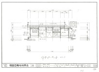 국가유산이미지 | 도면_경상북도문화재자료 _백암재사_보수공사 횡단면도1 도면_경상북도문화재자료 _백암재사_보수공사 횡단면도1