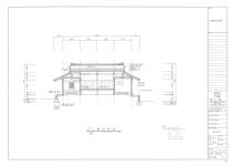 문화재이미지 | 도면_경상북도민속문화재 _영덕 우계종택_횡단면도1 도면_경상북도민속문화재 _영덕 우계종택_횡단면도1