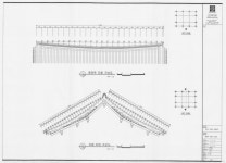 문화재이미지 | 도면_보물 _서산 개심사 대웅전_정밀실측 용마루 지붕곡 실측도 도면_보물 _서산 개심사 대웅전_정밀실측 용마루 지붕곡 실측도
