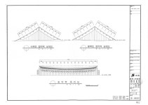 관룡사 대웅전_보수공사 용마루곡선도, 동／서측면 합각벽 상세도 도면_보물_창녕 관룡사 대웅전_보수공사 용마루곡선도, 동／서측면 합각벽 상세도