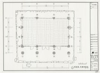 국가유산이미지 | 도면_보물 _장수향교 대성전_정밀실측도 기둥 부호도 도면_보물 _장수향교 대성전_정밀실측도 기둥 부호도
