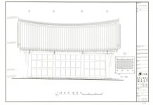 국가유산이미지 | 도면_보물_장수향교 대성전_정밀실측 배면도 도면_보물_장수향교 대성전_정밀실측 배면도