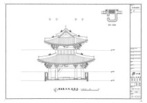 문화재이미지 | 도면_보물 _전주 풍남문_정밀실측도 서측입면도4 도면_보물 _전주 풍남문_정밀실측도 서측입면도4