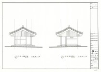 문화재이미지 | 도면_보물 _안동 의성김씨 종택_정밀실측도 사당 좌,우측면도 도면_보물 _안동 의성김씨 종택_정밀실측도 사당 좌,우측면도
