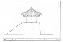 문화재이미지 | 도면_사적 _서산 해미읍성_정비공사 서문측면도 도면_사적 _서산 해미읍성_정비공사 서문측면도