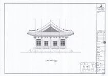 국가유산이미지 | 도면_사적_경복궁_태원전 복원정비공사 태원전 서측면도(좌측면) 도면_사적_경복궁_태원전 복원정비공사 태원전 서측면도(좌측면)