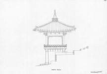 문화재이미지 | 도면_사적 _창덕궁_연경당 실측 원도 애련정측면도 도면_사적 _창덕궁_연경당 실측 원도 애련정측면도