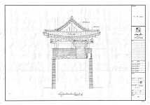 국가유산이미지 | 도면_사적 _문경 조령 관문_(제1관문)좌측면도 도면_사적 _문경 조령 관문_(제1관문)좌측면도