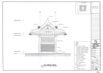 문화재이미지 | 도면_사적 _구리 동구릉_휘릉 정자각 및 비각 보수공사(설계변경) 비각 좌측면도(계획안) 도면_사적 _구리 동구릉_휘릉 정자각 및... 
