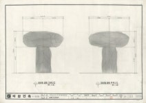 국가유산이미지 | 도면_사적 _서울 암사동 유적_선사주거지 복원공사 암사동 좌, 우측면도 도면_사적 _서울 암사동 유적_선사주거지 복원공사... 