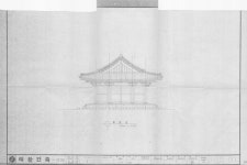 국가유산이미지 | 도면_사적 _청주 흥덕사지_정비공사기본설계이안 측면도 도면_사적 _청주 흥덕사지_정비공사기본설계이안 측면도