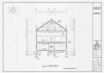 구 서대문형무소_실측조사(복원도면) (중앙사)A-A종단면도11 도면_사적 _서울 구 서대문형무소_실측조사(복원도면) (중앙사)A-A종단면도11